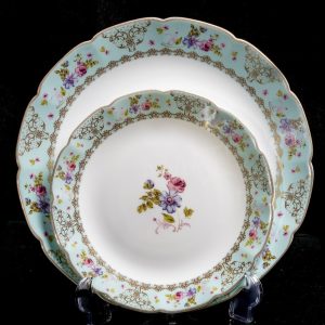 سرویس غذاخوری گلدن اوپال 26 پارچه طرح ارغوان سبز1218